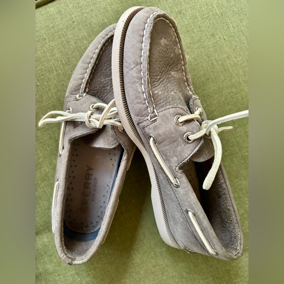 Sperry Top Side Leather Men’s Size 7.5 M in Gray - Picture 1 of 6